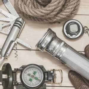Member supplies: flashlight, compass, pocket knife, and rope